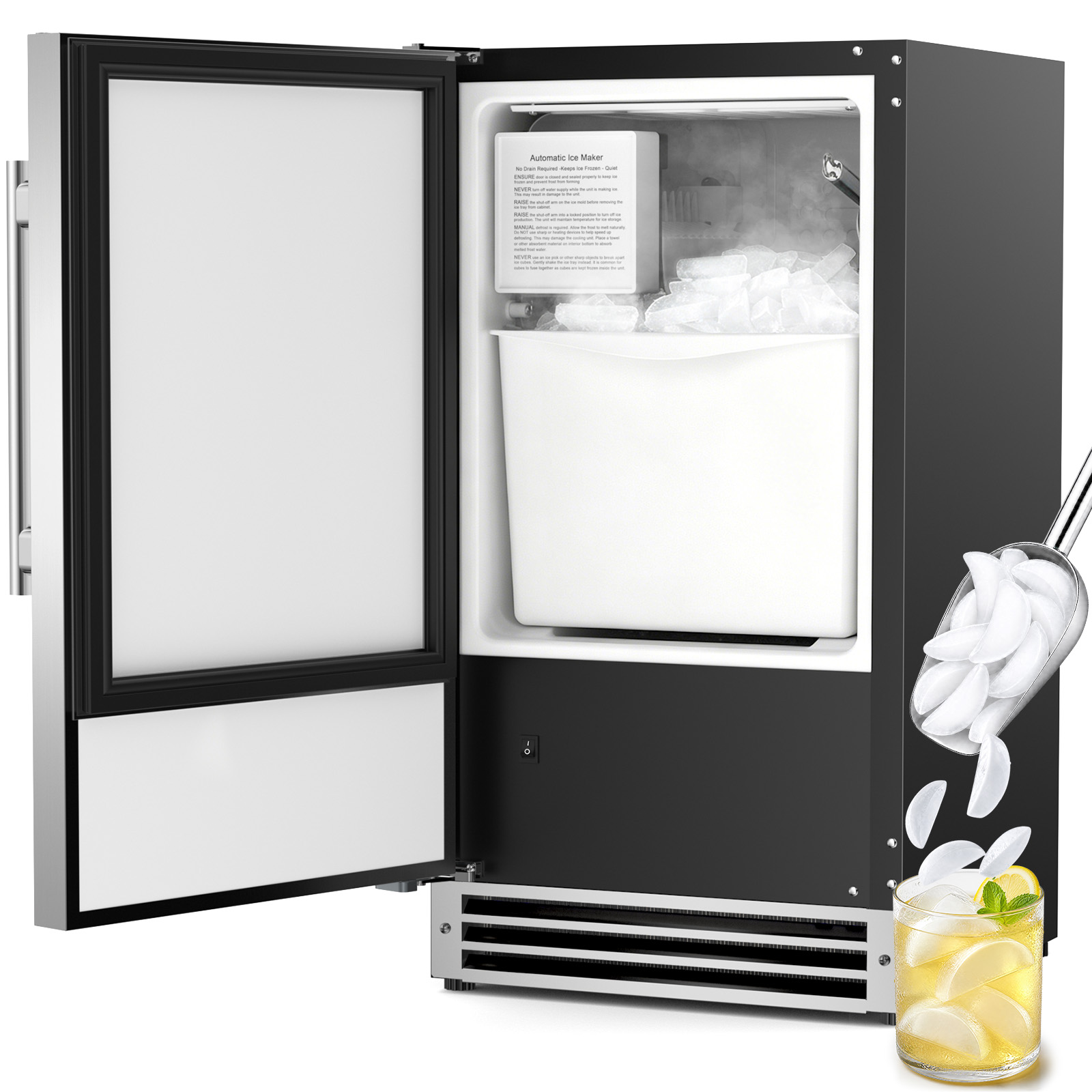 صانع الثلج تحت الطاولة، آلة صن - مراجعة Commercial Kitchen Bin وسعره